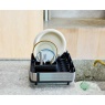 Joseph Joseph Joseph Joseph Extend Steel Plus Dish Drainer With Wine Glass Rack - Black