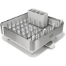 Joseph Joseph Joseph Joseph Extend Steel Plus Dish Drainer with Wine Glass Rack - Light Stone