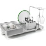 Joseph Joseph Joseph Joseph Extend Steel Plus Dish Drainer with Wine Glass Rack - Light Stone