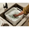 Joseph Joseph Wash&Drain Bowl - Light Stone/Sage