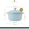 Masterclass Ceramic Mini Casserole Dish 180ml - Pastel Blue