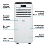 Black & Decker Black & Decker BXAC40023GB Portable 5000 BTU 3-in-1 Smart Air Conditioning Unit - White