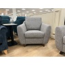 G Plan G Plan Vintage Martha Chair in Basketweave Heather Fabric with Walnut Show Wood