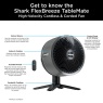 Shark Shark FA150UK FlexBreeze TableMate Indoor to Outdoor Tabletop Fan - Winter Fog