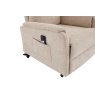 Oregon Dual Motor Riser Recliner Chair in Barley Fabric