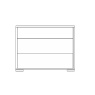 Wiemann Darwin 3 Drawer Bedside Cabinet