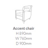 Wallace Accent Chair In Fabric