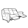 Parker Knoll Manhattan 25 3 Seater Power Recliner Sofa (Modular)