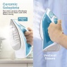 Swan Swan SI12052AQ 2200W Steam Iron With Ceramic Soleplate - White/Aqua