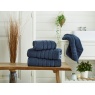 The Lyndon Company Rainham Cotton Towel - Midnight