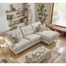 Reya Large 4 Seater Chaise Sofa in Fabric