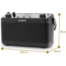 Roberts Blutune 7 Stereo DAB/DAB+/FM Radio - Black