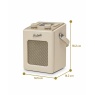 Roberts Revival Mini2 DAB+/FM Portable Radio With Bluetooth - Pastel Cream
