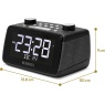 Roberts Ortus 4 Large Digit DAB+/FM Radio With Bluetooth Clock Radio - Black