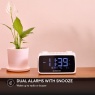 Roberts Ortus 4 Large Digit DAB+/FM Radio With Bluetooth Clock Radio - White