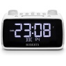Roberts Ortus 4 Large Digit DAB+/FM Radio With Bluetooth Clock Radio - White