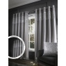 Catherine Lansfield Catherine Lansfield Glitzy Lined Eyelet Curtains - Grey