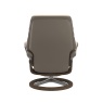 Stressless Stressless Sunrise (M) Chair & Stool Set in Paloma Mushroom Leather with Smoked Oak Signature Base