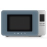 Smeg MOC01BLMUK 900W Solo Microwave With Grill 29L - Storm Blue