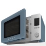 Smeg MOC02SBMUK 900W Combi Microwave With Oven Air Fry & Grill 27L - Storm Blue