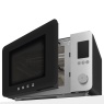 Smeg MOC02EGMUK 900W Combi Microwave With Oven Air Fry & Grill 27L - Black