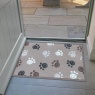 Likewise Matting Knightsbridge Paw Prints Door Mat 70x50cm - Brown