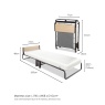 Jay-Be Jay-Be Folding Bed with Memory e-Fibre Mattress - Single
