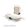 Jay-Be Jay-Be Folding Bed with Anti-Allergy Micro e-Pocket Sprung Mattress