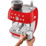 Smeg EGF03RDUK Manual 50's Style Retro Bean-To-Cup Espresso Coffee Machine - Red
