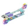 MV Sports Stitch Folding Inline Scooter With Light Up Wheels