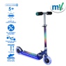 MV Sports MoVe Electro Lite Folding Inline Scooter - Blue/Purple