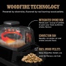 Ninja Ninja OG703UK Outdoor Woodfire Electric BBQ Grill & Smoker with Cover - Black