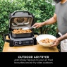 Ninja Ninja OG703UK Outdoor Woodfire Electric BBQ Grill & Smoker with Cover - Black