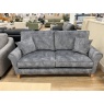 Alstons Alstons Paulina 3 Seater Sofa in Armour Jewel Velvet Plain Fabric With Light Feet & Scatter Cushions