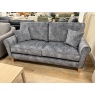 Alstons Alstons Paulina 3 Seater Sofa in Armour Jewel Velvet Plain Fabric With Light Feet & Scatter Cushions