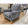Alstons Alstons Paulina Chair in Armour Jewel Velvet Plain Fabric With Light Feet & Scatter Cushion