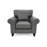 The Lounge Co The Lounge Co Penelope Chair in Dallas Charcoal Leather