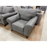 The Lounge Co The Lounge Co Penelope Chair in Dallas Charcoal Leather