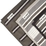 Captivate Luxe Tea Towels Set of 3 - Grey Stripe