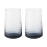 Denby Fluted Large Tumbler Set of 2 - Blue
