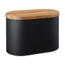 Denby Bread Bin With Acacia Lid - Black