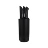 Viners 5 Piece Ripple Knife Block - Black