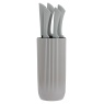 Viners 5 Piece Ripple Knife Block - Grey