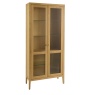Illinois Display Cabinet With Glass Doors - Oak