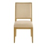 Illinois High Back Upholstered Dining Chair - Oak