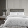 Catherine Lansfield Cosy Diamond Duvet Set - White