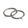 Speedy Standard Lined Curtain Rings For 28mm Curtain Poles (8 Per Pack)