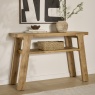 Fortune Woods Quake Console Table - Oak