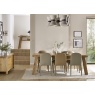 Fortune Woods Quake Upholstered Faux Leather Dining Chair - Taupe