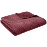 Bianca Bianca Attica Velvet Bedspread 240x260cm - Burgundy